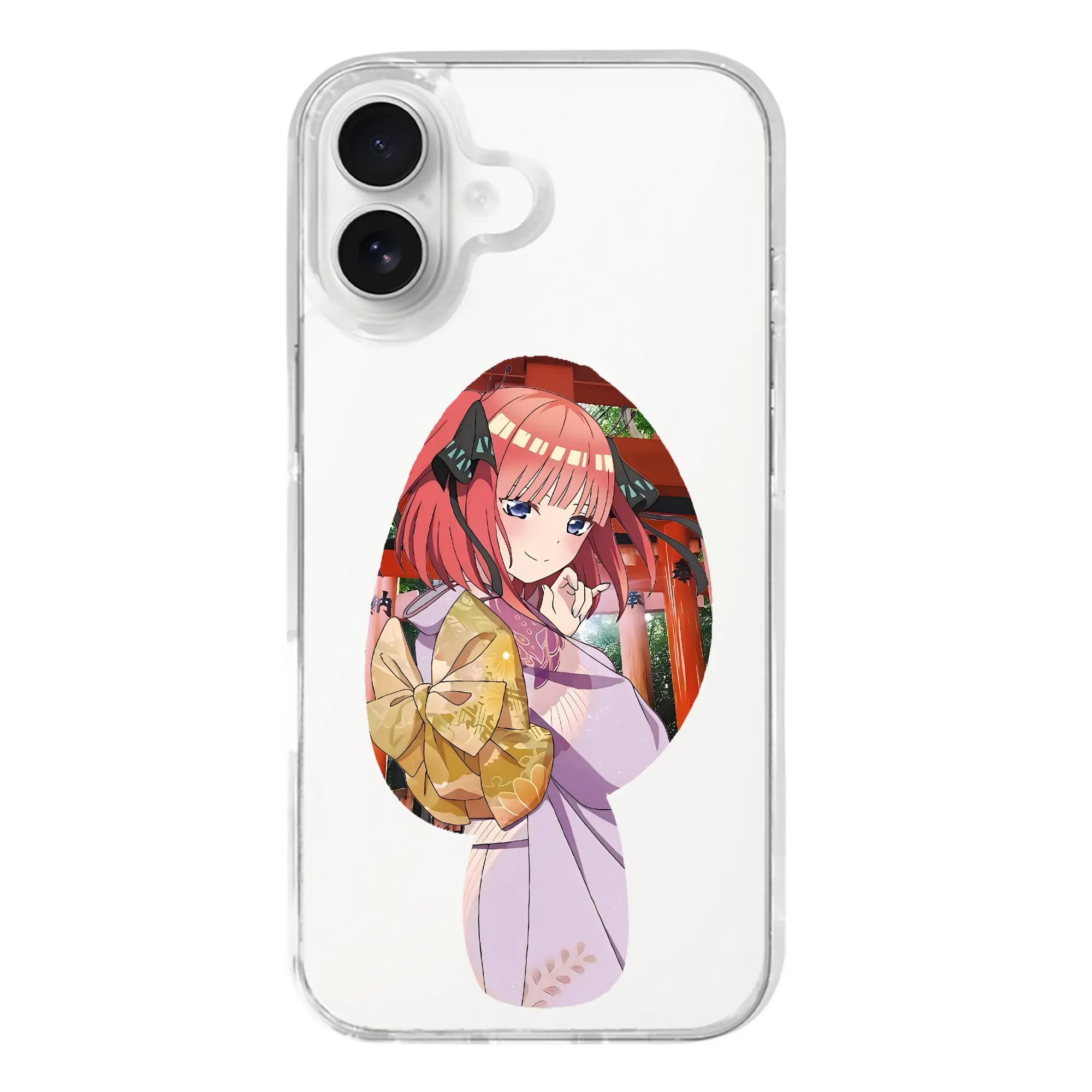 五等分の花嫁 グッズ 中野 二乃 - iPhone 17シリーズ 透明スマホケース – 薄型・耐衝撃・精密フィット保護カバー
